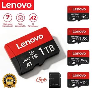 레노버 고속 메모리 카드 64GB 메모리 카드 512GB 마이크로 SD 카드 256GB 클래스 10 TF 플래시 카드 (휴대폰, 태블릿, UAV용) 새 상품