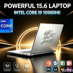 인텔 코어 i9 10980HK 15.6인치 윈도우 11 프로 노트북 - 32GB DDR4 2TB SSD 게이밍 사무용 PC 휴대용 노트북 컴퓨터