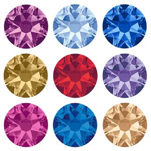 YANRUO 2088 비 핫픽스 8 큰 8 작은 DIY Strass 크리스탈 스틱 손톱에 플랫 백 라인 석 네일 아트 장식