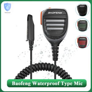 Baofeng 방수 PTT 스피커 마이크, UV-68 프로 맥스 V2 워키토키, UV-9R 프로 UV S22 UV-98 BF 9700 GT 3WP 햄 라디오용