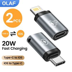 OLAF USB C 어댑터 유형 C-Lightning 여성용 변환기 IPhone 15 Xiaomi Samsung Lightning Charger 모바일 액세서리