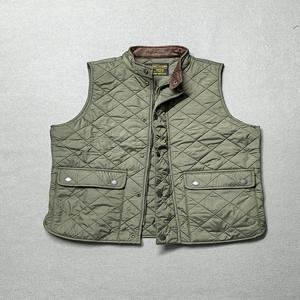 가을 겨울 신상 미국 레트로 긴팔 도톰 퀼팅 조끼 남성 폴로 스타일 100% 폴리에스터 두꺼운 캐주얼 멀티 포켓 코트