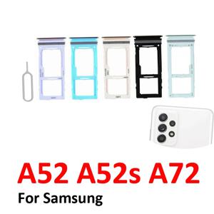 삼성 갤럭시 A52 A52s A72 4G 5G 휴대폰용 새 SIM 카드 트레이 하우징 마이크로 SD 슬롯 서랍 홀더 포켓 부품