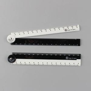 1Pcs 자자기 블랙 화이트 간단한 그래픽 접이식 자 학생 학습 용품 창의적 문구 학교 사무실 측정 도구