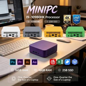 포켓 미니 PC 인텔 I9-10980HK, 16GB 2TB NVMe SSD 윈도우11 프로 WiFi6 BT5.2 4K UHD 워크스테이션 (게이밍, 사무용 및 라이브 스트리밍용)