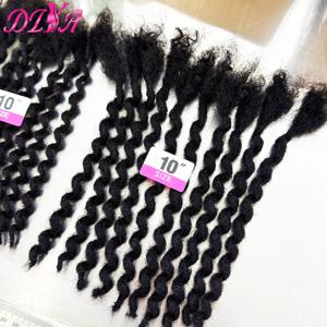 8~20인치 컬리 록 드레드락 연장용 천연 모발, 폭 0.4/0.6cm, 남성/여성용 영구적인 록 드레드락 연장용 천연 모발