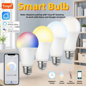 투야 스마트 전구 A19, 블루투스 기능 지원, 예약된 시간에 켜고 끄는 기능, 음성 제어, 에너지 절약 기능 제공