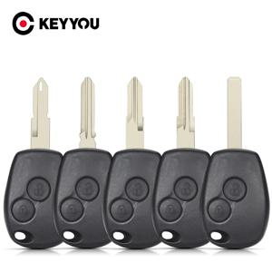 KEYYOU Renault Duster Modus Clio 3 Twingo DACIA Logan Sandero Kangoo 닛산 새 교체 2BNT 자동차 키 케이스