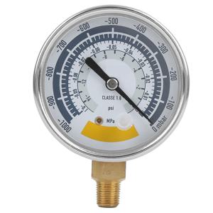 진공 게이지 NPT1/8in 압력 게이지 압력 게이지 진공 펌프용 정확한 공기 게이지 장비 0‑14psi NPT 1/8in 커넥터