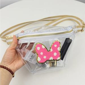 패니팩 방수 투명 PVC 허리 가방 폰 파우치 가슴 스트랩 가방 여성 남성 야외 스포츠용
