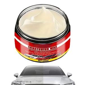 100ml 자동차 스크래치 제거제 자동차 스크래치 지우개 스폰지 클리너 페이스트가 포함된 오래 지속되는 코팅 복원제 페인트 케어 왁스