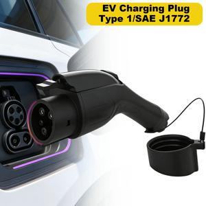 SAE J1772 타입 1 EV 충전 플러그 16A32A7KW AC 전기차 충전기 커넥터 (케이블 글랜드 포함) IP54 방수 EVSE 충전