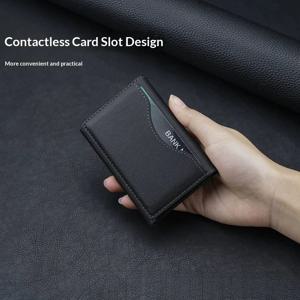 홈피쉬 PU 가죽 마그네틱 카드 홀더 지갑, 6.1/6.7인치 스마트폰용 멀티 카드 수납 폰 뒷면 포켓