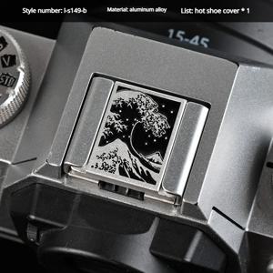 순수 구리 카메라 핫슈 커버, 후지 XT30II XS20 XS10 XPro3 x100vi 마이크로 싱글 셔터 버튼 액세서리에 적합