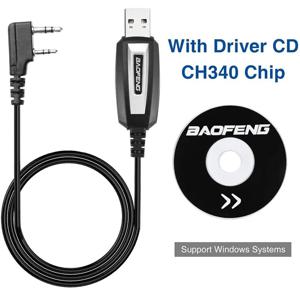USB 무전기 프로그래밍 케이블, UV‑5R UV‑82 888S UV‑S9PLUS UV‑K5 UV‑5R Plus 양방향 무전기 프로그래밍 액세서리와 호환 가능