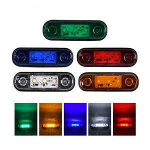 1Pcs 12-30V 3LED 사이드 마커 라이트 자동차 외부 조명 경고 테일 클리어런스 라이트 신호 브레이크 램프 트럭 트레일러 트럭 버스용