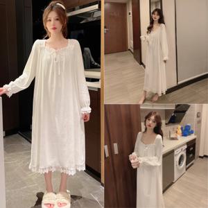 임산부 씨아일랜드 벨벳 세트, 양면 얇은 벨벳 잠옷, 귀엽고 사랑스러운 레트로 홈웨어, 가을 겨울