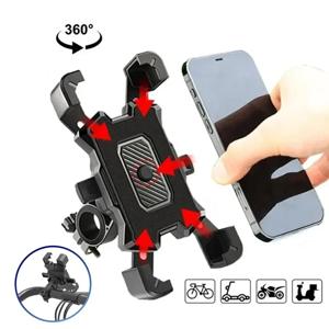업그레이드 된 자전거 오토바이 일반 범용 휴대 전화 홀더 네비게이션 브래킷 iPhone 15 14 13 Pro Max Samsung Xiaomi