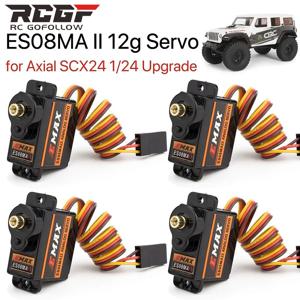 Emax ES08MA II 서보 모터, 미니 금속 기어 서보, 축 SCX24 90081 Axi00006 Axi00002 업그레이드용, 12g, 15T, 1-4 개