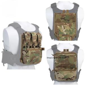FCPC V5 플레이트 캐리어 사냥 조끼 폭행 백 패널 기어 물 저장 범용 멀티 맞춤 확장 포켓 Airsoft Gear