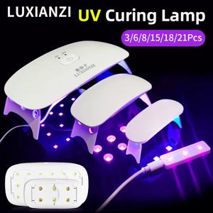 LUXIANZI 타이밍 기능이있는 휴대용 UV 경화 램프 녹색 오일 접착제 빠른 건조 USB 네일 건조기 LED 미니 손전등 펜