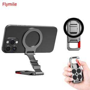 Flymile 아이폰 18 Pro Max, 17, 16, 15용 자석 휴대폰 거치대, 카라비너 마운트, 데스크탑 베이스, Magsafe 호환 손잡이