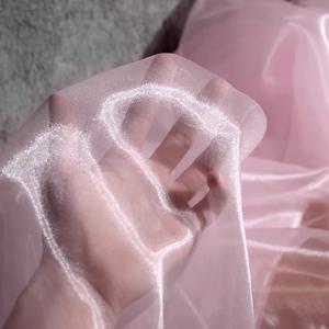 진주 투명 반경질 크리스탈 오간자 원단 디자이너 웨딩 장식 사진 촬영 무대 배경 커튼 소재 원단