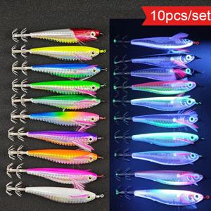 10pcs 수평 에기 10.5cm 야광 수평 에기 에기 세트/에기 세트 쭈꾸미 갑오징어 한치 낚시 루어 시뮬레이션 새우 낚시 에기 한치 갑오징어 에기 남해 갑오징어 대물 쭈꾸미 낚시 용품 세트 리얼 새우 레이저에기