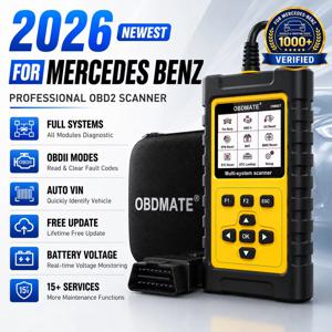 메르세데스 벤츠용 OBD2 스캐너, 오일/ETC/EPB/ABS/SAS/BAT 리셋 기능이 있는 풀 시스템 진단 도구, OBD2 자동차 진단 도구