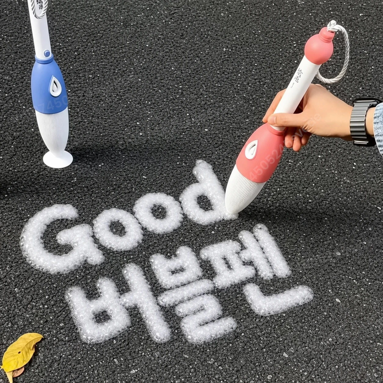자동 버블건 버블펜 브러쉬 폼페로 버블 스틱 캘리그래피 야외용 자동 휴대용 버블 메이커 그림 그리기 장난감