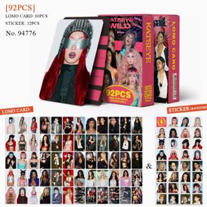 55/127pcs Kpop 아이돌 KATSEYE WILD 새 앨범 BEAUTIFULCHAOS Lomo 카드 DANIELA HD Printd 포토카드 스티커 MANON MEGAN 팬 선물