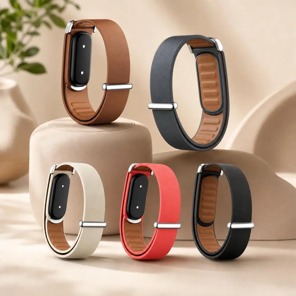 Google Fitbit Air Strap 가죽 시계 스트랩용 스마트워치용 조절 가능하고 편안한 교체용 팔찌