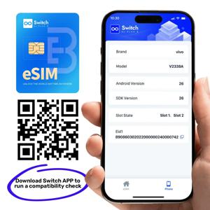 안드로이드용 스위치 프로 eSIM 어댑터, 물리적 SIM 카드 15개 지원, 무제한 여행용 eSIM, 미국, 일본, 유럽 사용 가능