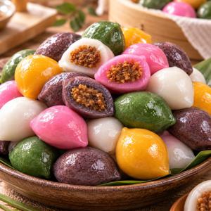 알록달록 오색송편 1kg | 말랑 쫀득 달콤한 전통떡
