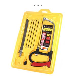 8in1 다용도 핸드쏘 키트 (6개 블레이드 포함) - 목공, 금속 가공, 유리 절단용 - 모형 취미용 DIY 스틸 톱 도구