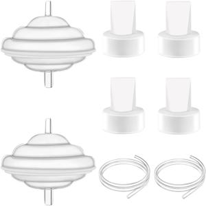 역류 보호기 2PCS 튜브 2PCS 및 Duckbill 밸브 4PCS 교체 펌프 부품 Spectra S1/S2/9Plus와 호환 가능