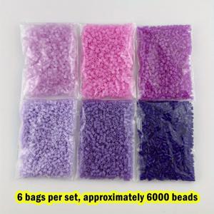 6 색 6000 구슬 2.6mm 하마 구슬 자동차/동물 테마 퓨즈 구슬 세트 멀티 컬러 Diy 수제 보충 가방 새로운 미니 진주 구슬