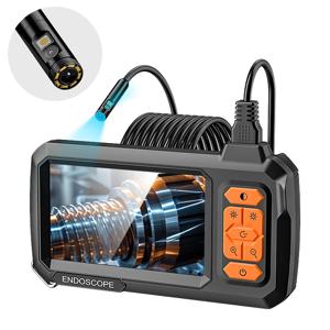 2-100m 분리형 내시경 단일 및 이중 8mm 카메라 1080P HD, 4.3인치 화면 포함 배관 엔진용 IP67 내시경 검사 카메라