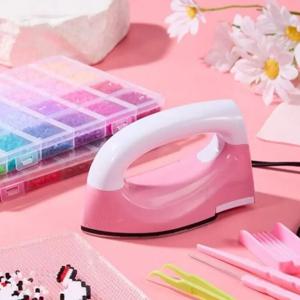 새로운 고품질 DIY 공예 미니 다리미 (퍼러 비즈, 플라스틱 수제 비즈, 전기 다리미, 콜라주 비즈, 열전사 프린팅용)