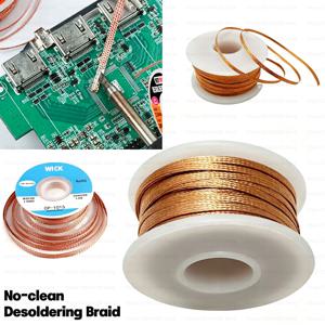 4.0-1.0mm 디솔더링 메쉬 브레이드 테이프 구리 용접점 납 제거 와이어 솔더링 윅 주석 납 코드 플럭스 (납땜용)