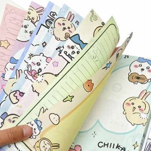 치이카와 귀여운 노트 80매, 풀컬러 카와이 저널 노트패드, 필기용, 학교, 사무실용, 치이카와 팬들을 위한 훌륭한 선물
