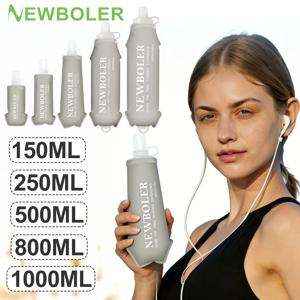 500/800/1000ml 스포츠 물병 TPU 접이식 소프트 플라스크 휴대용 물병 러닝 하이킹 자전거 피트니스 물 주머니