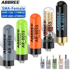 ABBREE AR-805S 미니 워키 토키 안테나 SMA-여성 듀얼 밴드 고이득 안테나 (바오펑 UV-5R 미니 UV-21 PRO BF-888S 햄 라디오용)