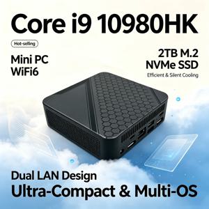 2026 인텔 코어 i9 10980HK 미니 PC 휴대용 16GB M2 NVMe SSD 트리플 4K WiFi6 무소음 쿨링 프로 코어 오피스 홈 데스크탑