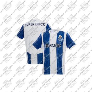 26-27 남성 아동 포르투갈 성인 남성 통기성 축구 유니폼 홈 게임 스포츠 F-FC 포르토 빠른 건조 상의 티셔츠