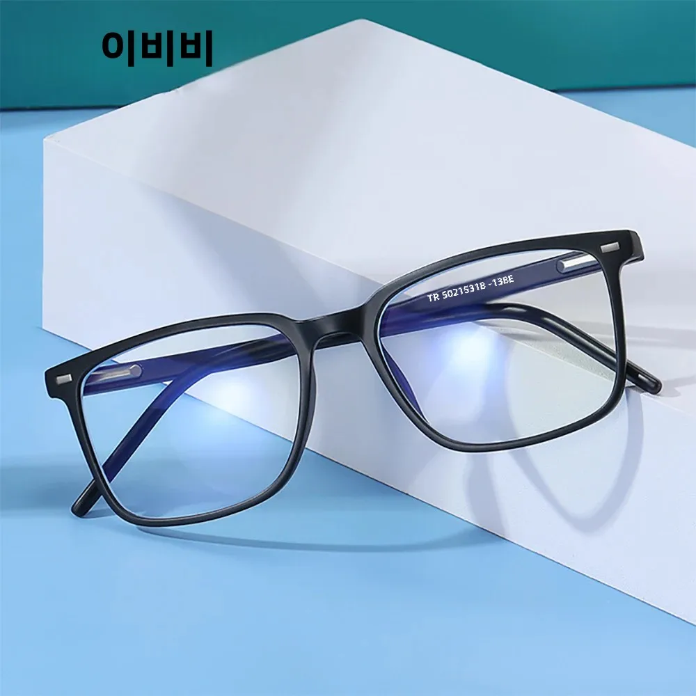 VIVIBEE 2026 스퀘어 블루 라이트 차단 안경 남성 TR90 라이트 프레임 안티 블루 레이 안경 여성 클래식 컴퓨터 안경