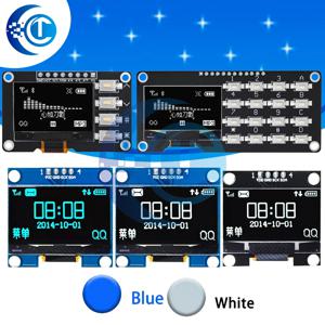 1.3인치 OLED IIC 시리얼 방식 흰색 OLED 디스플레이 모듈, 128x64, I2C, SSD1306, 12864 LCD 화면 보드, VDD, GND, SCK, SDA, 아두이노용.