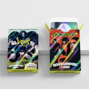 124pcs 레모네이드 포토 카드 포토카드 스티커 Kpop Merch Lomo 카드 세트 팬 컬렉션 카드 선물