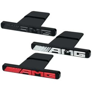 메르세데스 벤츠 3D AMG 로고 엠블럼 자동차 전면 그릴 배지 자동차 스타일링 AMG W124 W168 W169 W176 W177 W202 W203 W204 W205 W210
