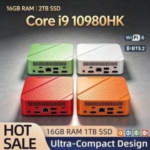 인텔 코어 i9 10980HK 미니 데스크탑 16GB DDR4 2TB NVMe SSD 트리플 4K 화면 WiFi6 BT5.2 고성능 사무용 가정용 프로 학생용
